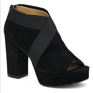 Bettye Muller Black Tara Suede Bootie